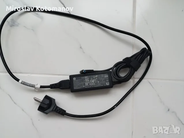 HP зарядно за лаптоп с кабел комплект 45W, снимка 2 - Кабели и адаптери - 56449181