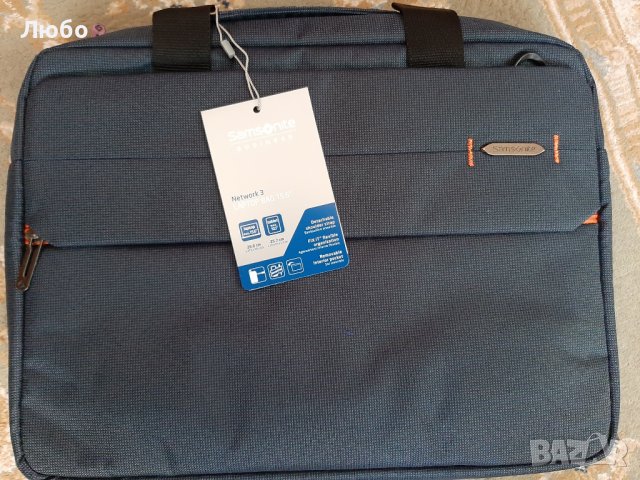 Samsonite "Network 3" 15,6 инча чанта за лаптоп -тъмносиня, снимка 1 - Чанти - 37846575