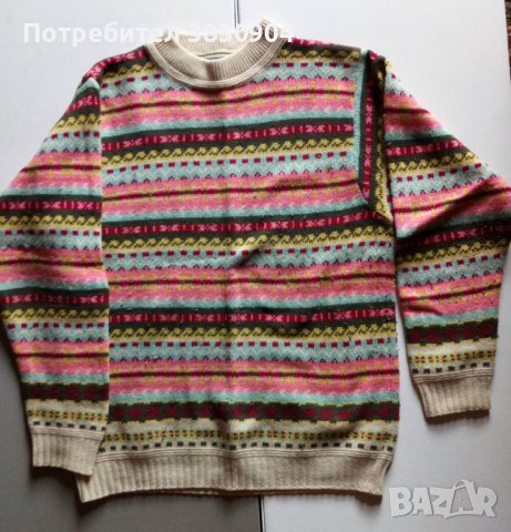 Пуловер Benetton, L, момиче 8 -10 години, вълна, снимка 6 - Детски пуловери и жилетки - 42343588