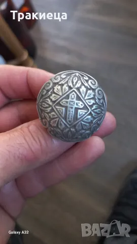 СТАР СРЕБЪРЕН МЪЖКИ ПРЪСТЕН РЕЛИГИЯ ЕРОТИКА