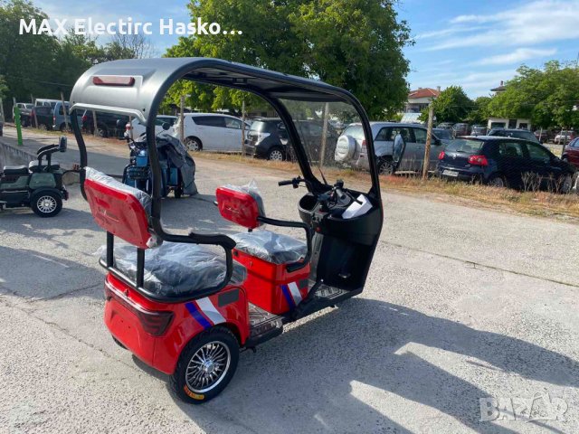 Електрическа триколка с таван MaxMotors 1500W/60V/20AH - RED, снимка 2 - Мотоциклети и мототехника - 38049327