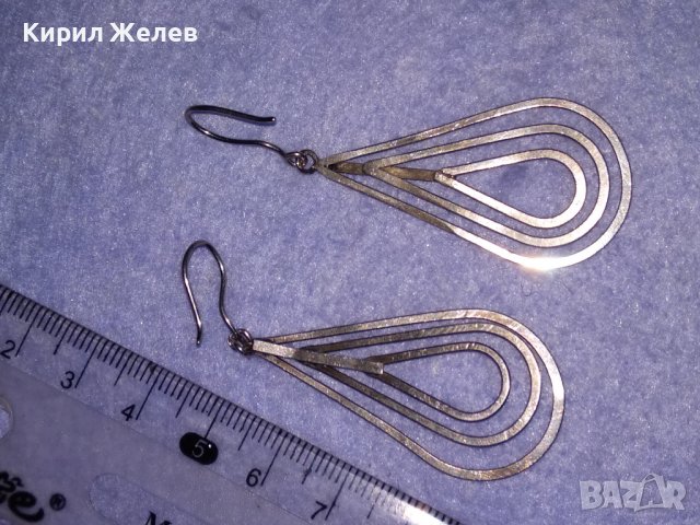 АЖУРНИ СРЕБЪРНИ СТИЛНИ РЕТРО АРТ ОБЕЦИ ВИСОКА ПРОБА СРЕБРО МАЙСТОРСКА РЪЧНА ИЗРАБОТКА 34366, снимка 3 - Обеци - 39470735