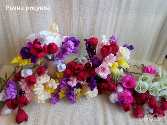 Цветя от хартия 0.60ст/бр, снимка 1