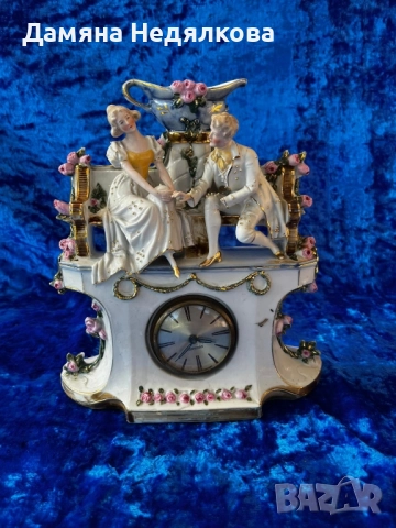 Механичен часовник mercedes , порцеланов часовник , снимка 1