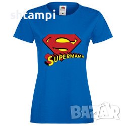 Дамска Тениска 8ми Март, Супермама,Празник,Майка,Повод,Изненада,