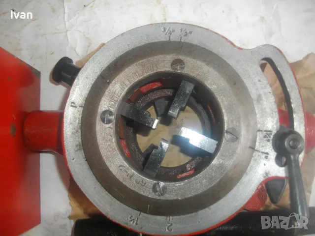 PROKOM ЗА РЕЗБИ НА ТРЪБИ ДО 2" ЦОЛА НОВА ПОЛСКА СТАРО КАЧЕСТВО ВИНТОНАРЕЗКА ВИНТОРЕЗ ПАФТА ПЛАШКА, снимка 7 - Други инструменти - 49453263