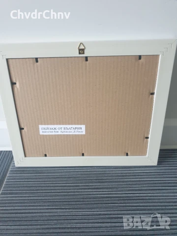 Димитър Генев 33x27см/малка българска картина масло върху платно/морски пейзаж/рибарски лодки-фар, снимка 7 - Картини - 51153061