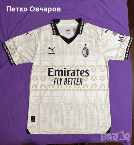 🤍 AC MILAN × PLEASURES 🇮🇹, снимка 2 - Футбол - 56156010