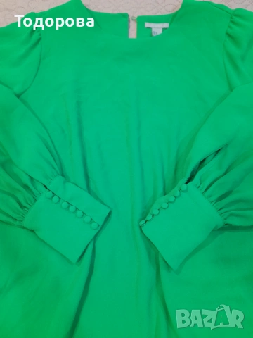 Рокля в пролетно зелено № Л- ХЛ, снимка 3 - Рокли - 54029853