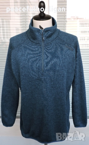 Vikafjell Mens Outdoor 1/4 Zip Pullover Sweater Polar Fleece Blue Size XL