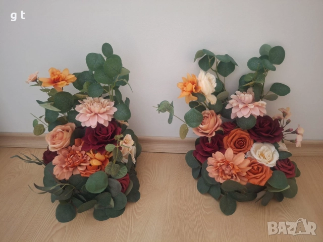 Украса, изкуствени цветя, сватба, юбилей, кръщене, снимка 4 - Изкуствени цветя - 52515334