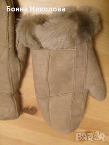 Дамски кожени ръкавици с един пръст / лапи, снимка 4 - Ръкавици - 35270991