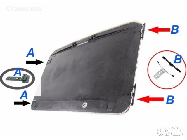 BMW E46 Facelift Водач за люк , снимка 3 - Части - 50386300