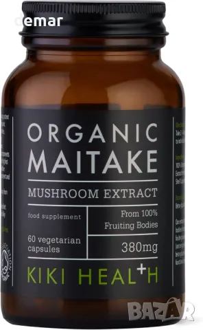 KIKI Health - Органичен майтаке, пълен спектър екстракт от гъби, 60 капсули