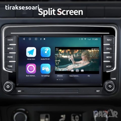ПРОМО Мултимедия 4 GB Android 12 VW GOLF 5 6 Transporter, снимка 2 - Аксесоари и консумативи - 42031362
