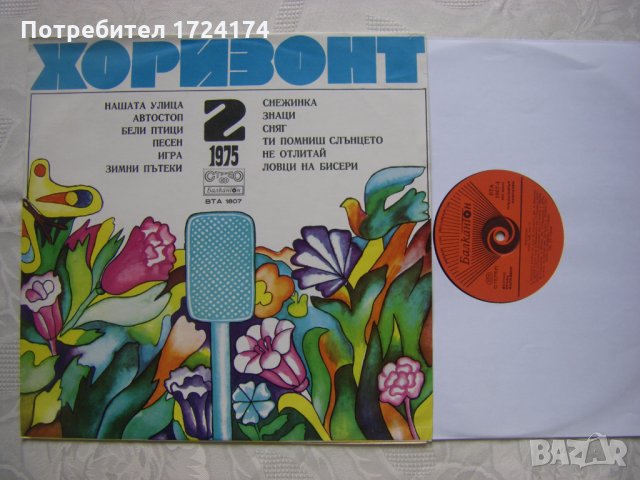 ВТА 1807 - Хоризонт II - април, май, юни '75, снимка 2 - Грамофонни плочи - 31522357