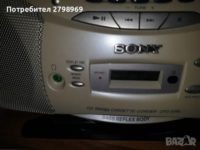"Sony"Модел " CFD-S36L, снимка 5 - Аудиосистеми - 56521201