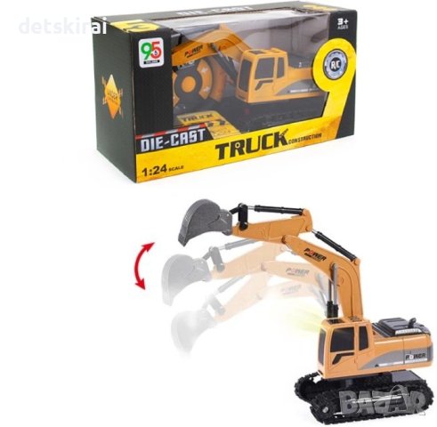 Верижен багер с дистанционно и акумулаторни батерии, снимка 3 - Коли, камиони, мотори, писти - 31875143