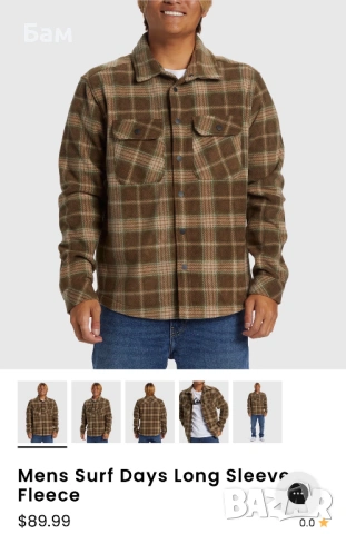 Нова с етикет!Quiksilver Surf Days LS Shirts размер М