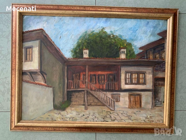 АСЕН ПОПОВ (1895-1976) масло/платно, снимка 4 - Картини - 53112447