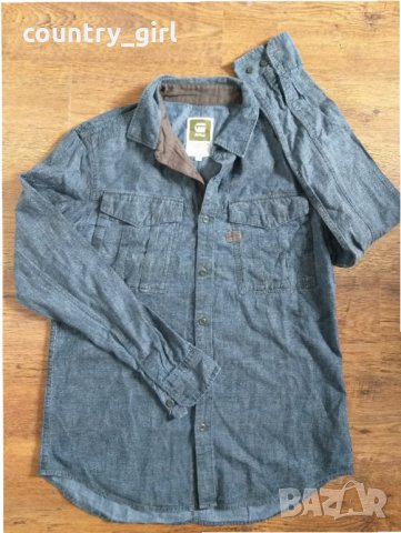 g-star rovic shirt - страхотна мъжка риза КАТО НОВА, снимка 7 - Ризи - 29095894