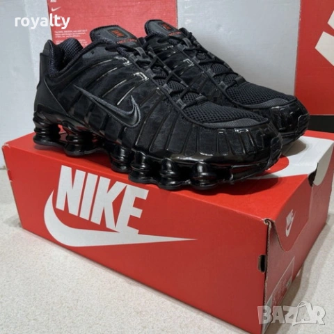Nike Shox TL Triple Black Маратонки 36-46 Номер , снимка 2 - Маратонки - 53053300