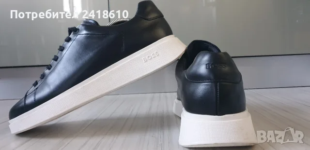 Hugo Boss Leather Mens Size 42/26.5 - 27см НОВО! ОРИГИНАЛ! Мъжки спортно - елегантни обувки естеств