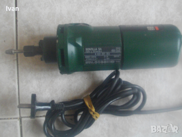 Швейцарски Оригинален Прав Шлайф Бош-550 Вата-От Старото Качество-BOSCH PDF500A-ОТЛИЧЕН-27000 об/мин, снимка 8 - Други инструменти - 44713813