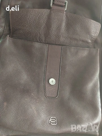 PIQUADRO Italy Original. Страхотна кожена раница, снимка 3 - Раници - 21372553