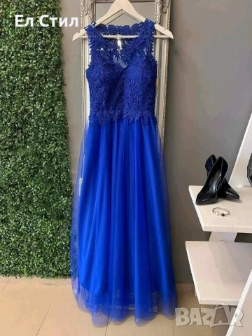 🌹Дамска елегантна рокля с 3д бродерия