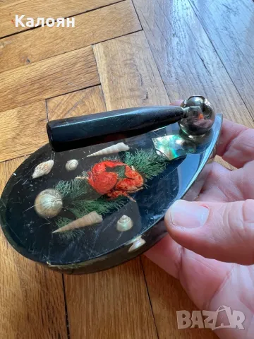 Декоративна винтидж поставка за химикал , снимка 2 - Декорация за дома - 49421066