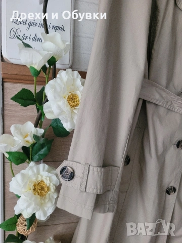 Нов тренч манто в бежов цвят , снимка 2 - Палта, манта - 54091797