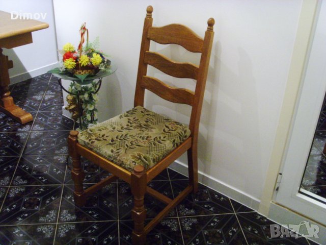 Маса с 4 стола, масив. Внос., снимка 18 - Маси - 37766221