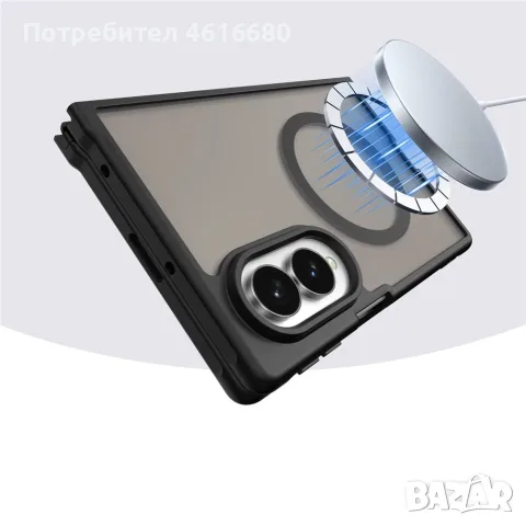 Калъф Techsuit - HaloFrost II MagSafe - iPhone Ultra / iPhone Duo - Black, снимка 3 - Калъфи, кейсове - 56250632