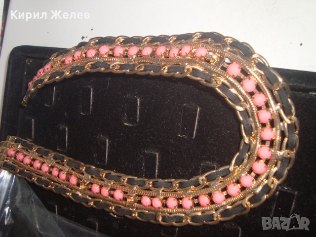 КРАСИВ МЕСИНГОВ ГЕРДАН ОГЪРЛИЦА ВИНТИДЖ СТИЛ 81133, снимка 5 - Колиета, медальони, синджири - 30711703