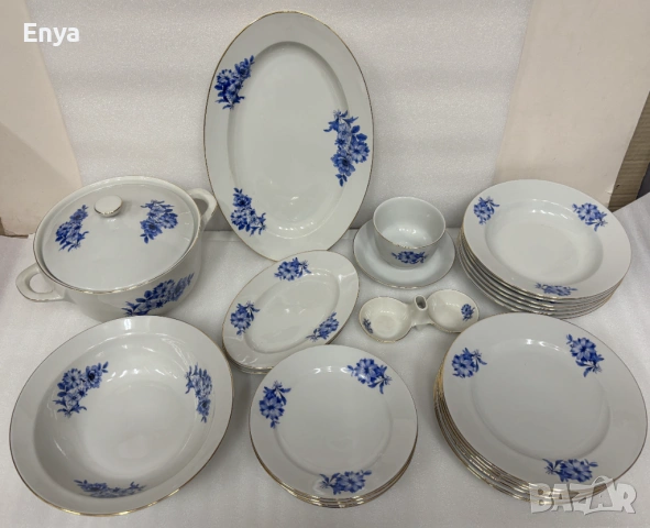 НОВ Български порцеланов сервиз за хранене - 25 части, снимка 3 - Сервизи - 53912962