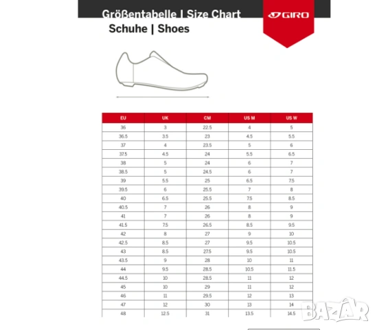 Giro Savix II BOA номер 42 универсална шосейна колоездачна обувка, снимка 6 - Други - 54175820