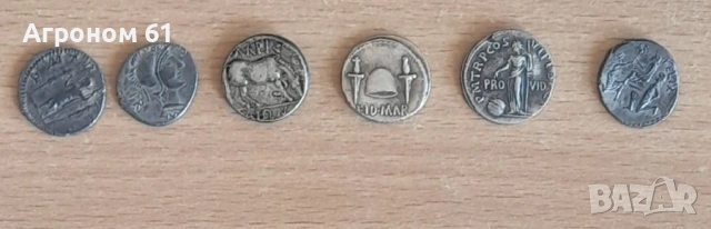 Монети Римска империя и  сечени от Брут за убийството на Цезар-реплики, снимка 3 - Нумизматика и бонистика - 53095303