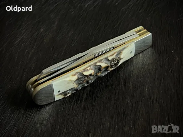 Ловен джобен нож PUMA SGB Trapper Stag  (6410631S), снимка 5 - Ножове - 48836657