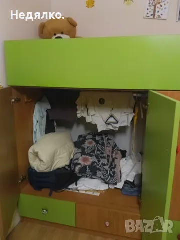 Детско легло гардероб , снимка 3 - Мебели за детската стая - 48643625