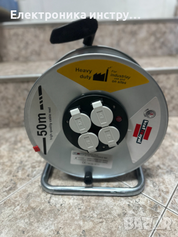 Ел.удължител Макара 50 метра с 4 гнезда- Kraft Royal, снимка 2 - Други инструменти - 44699034