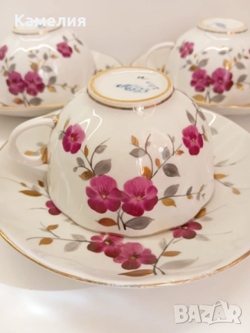 Руски порцелан , снимка 3 - Чаши - 52224929