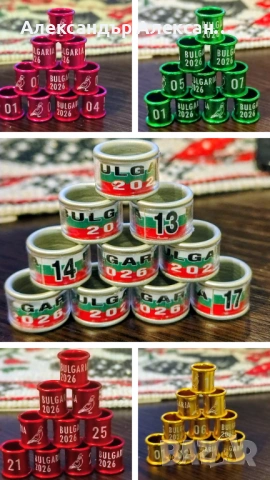 Пръстени 2026г.и щракалки за  гълъби