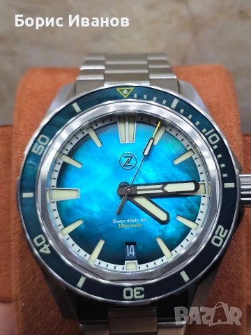 Zelos Swordfish 40mm Teal MOP