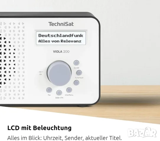 Преносимо DAB+/FM радио TechniSat Viola 200 с LCD дисплей, снимка 5 - Радиокасетофони, транзистори - 55771785