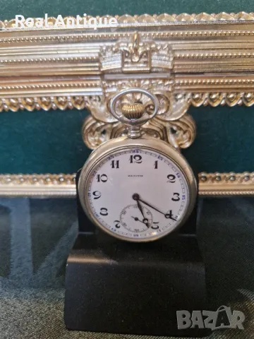 Прекрасен антикварен колекционерски швейцарски джобен часовник ZENITH , снимка 2 - Антикварни и старинни предмети - 49175717