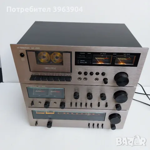 TELETON A 500 HIFI STEREO AMPLIFIER. T 500 HIFI STEREO TUNER. C 500 HIFI STEREO CASSETTE DECK, снимка 2 - Аудиосистеми - 48224422