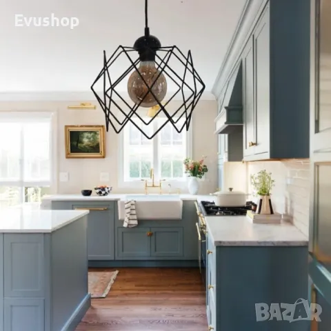 Полилей метал, Multi square 25x25 см.(без стъкло), снимка 3 - Лампи за таван - 50177345