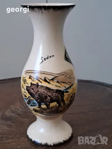 керамична ваза с ловни мотиви   5/1