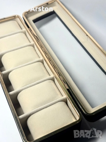 Невероятно мека луксозна кутия за часовници, снимка 4 - Други - 53921975